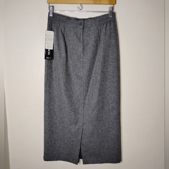 NWT Vintage Sag Harbor Wool Blend Midi Skirt Size 12 Woolmark - Picture 4 of 10